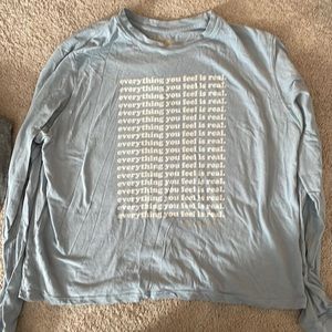 Spiritual gangster size large long sleeve tee